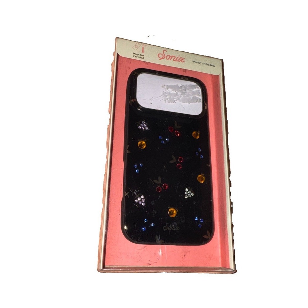 Sonix iPhone 17 Pro Max Phone Case - Black Fruit Gems rhinestone